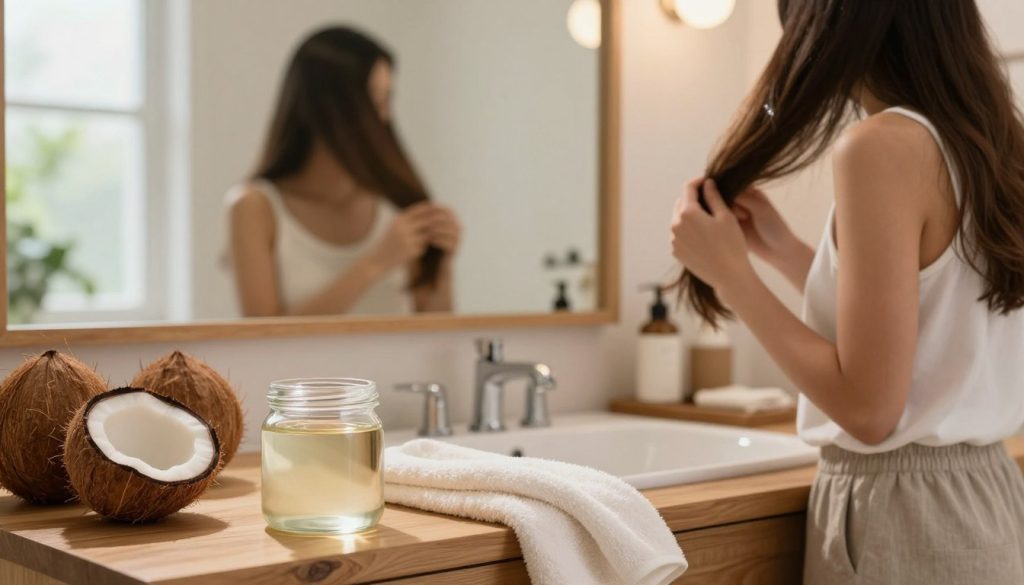 como fazer umectação capilar com óleo de coco