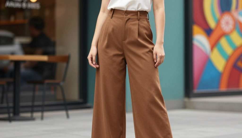 como usar calça wide leg para baixinhas